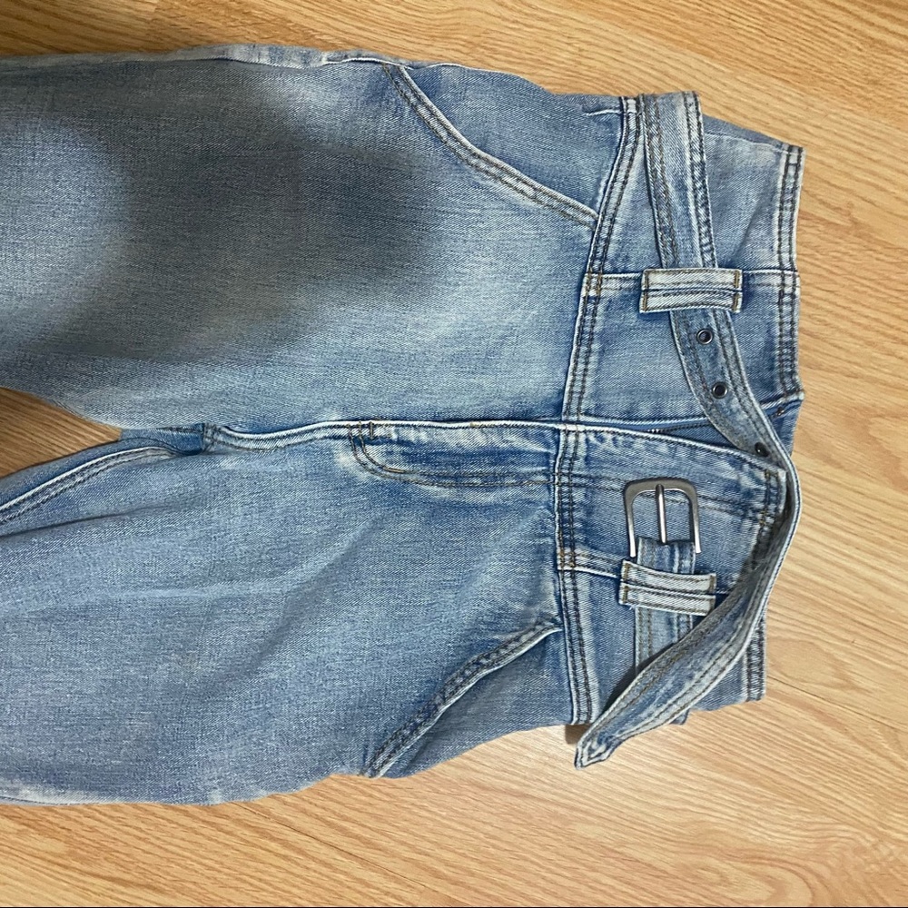 High waisted jean belt